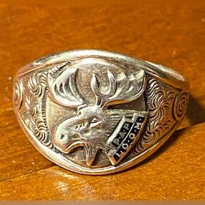 Vintage Ostby Barton Moose Ring